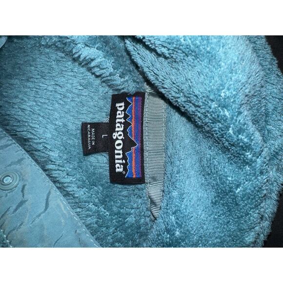 Patagonia Re-Tool Snap-T Pullover Fleece Polartec Women's Large Green Teal - Picture 3 of 4